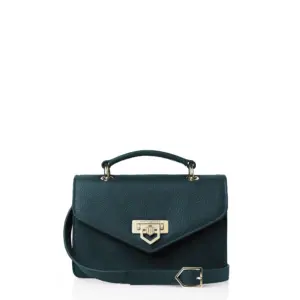Fairfax & Favor Womens Loxley CrossBody Bag - Teal Suede