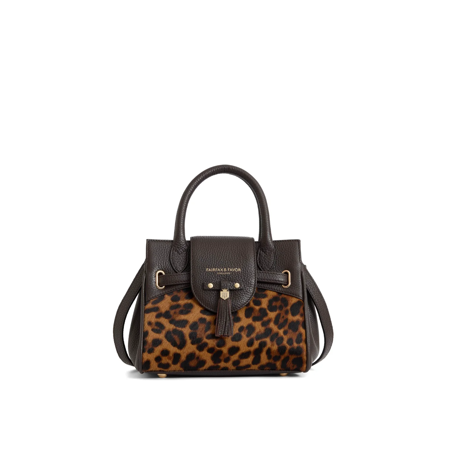 Fairfax & Favor Mini Windsor Bag - Leopard Haircalf