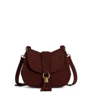 Fairfax & Favor Womens Langham Messenger Bag - Port Suede