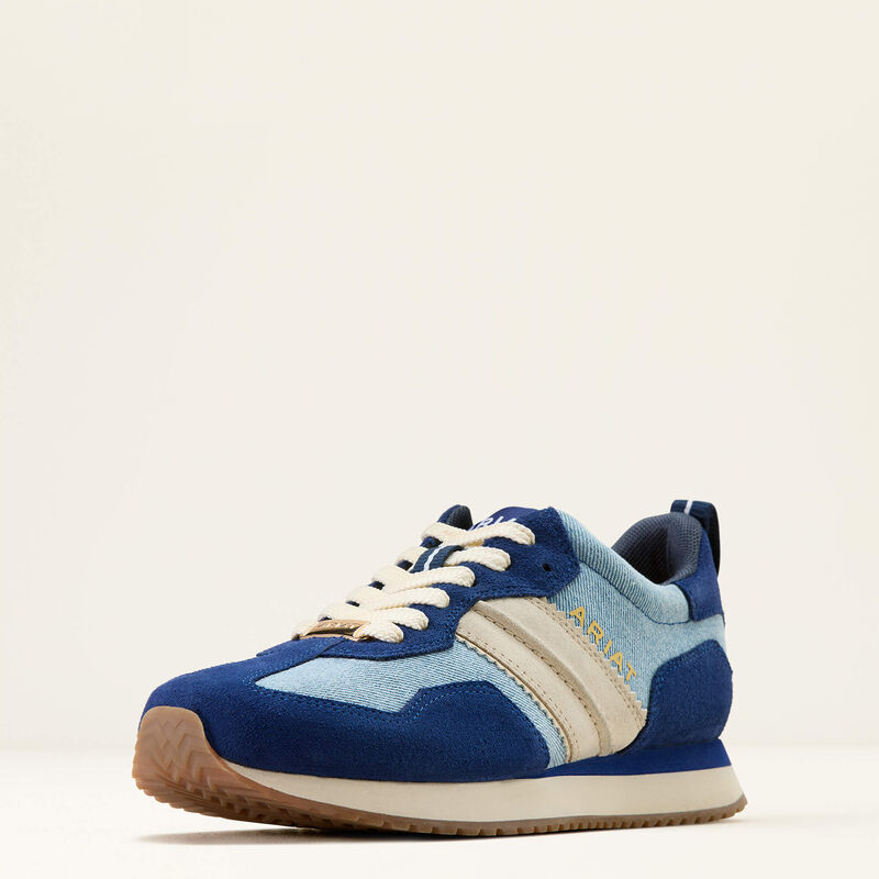 Ariat Ladies Ranch Runner Trainer - Light Denim/Blue Depths