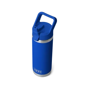 Yeti Rambler 18oz Bottle with colour matched straw cap  - Royal Blue