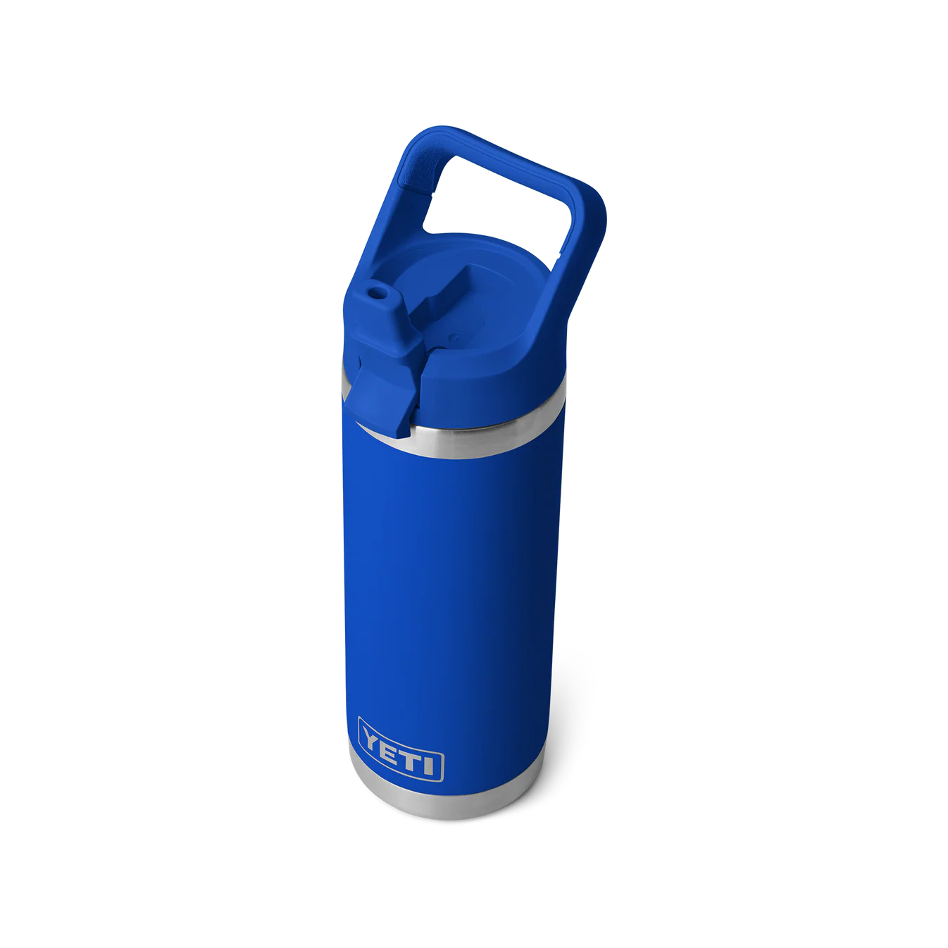 Yeti Rambler 18oz Bottle with colour matched straw cap  - Royal Blue