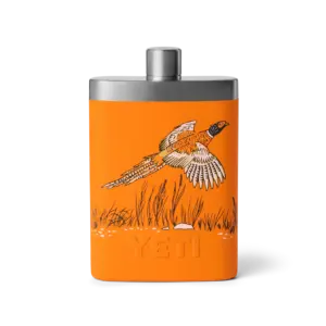 Yeti Hip Flask - Upland Bird King Crab Orange