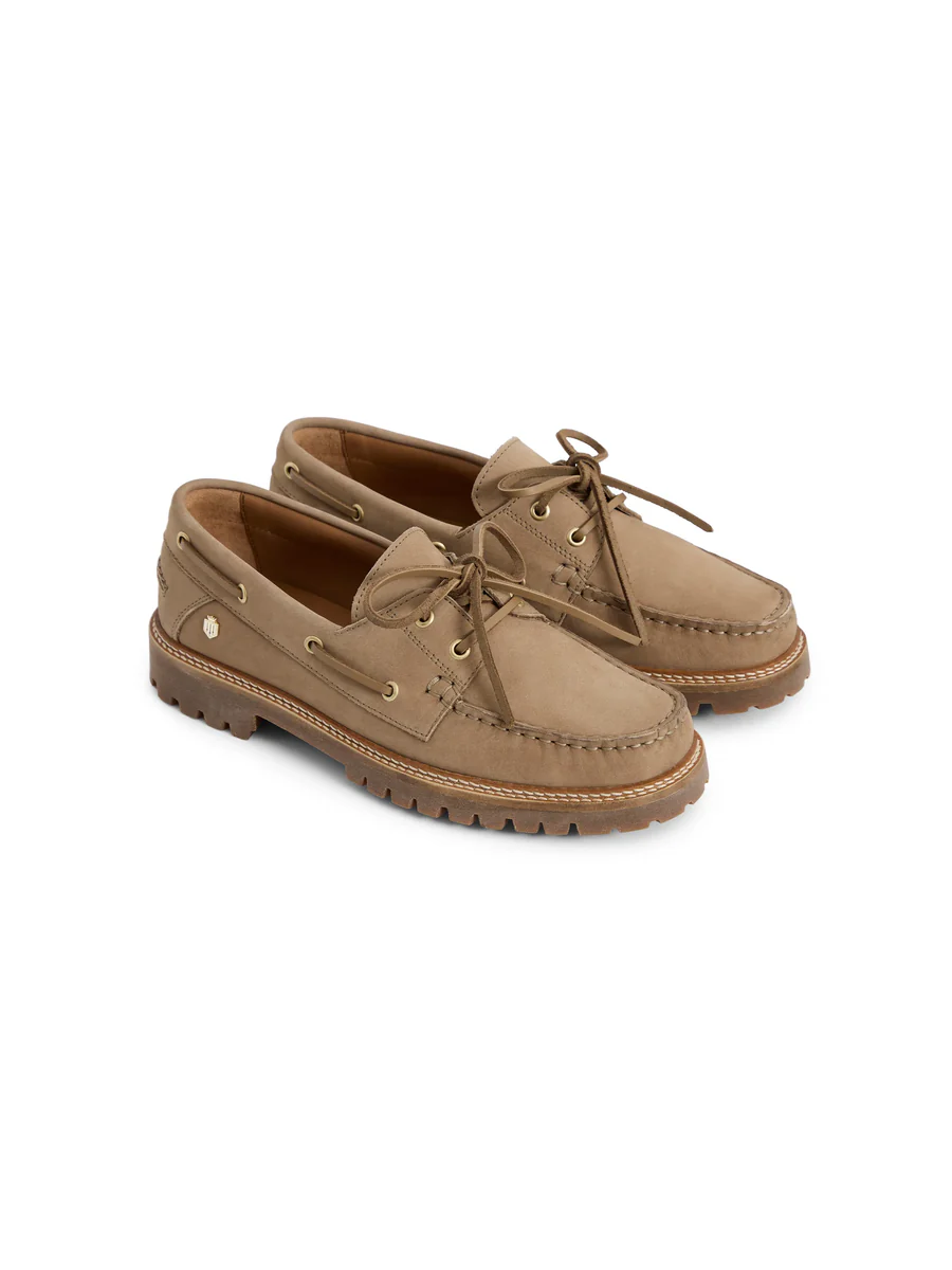 Fairfax & Favor Aldeburgh Deck Shoe- Fawn