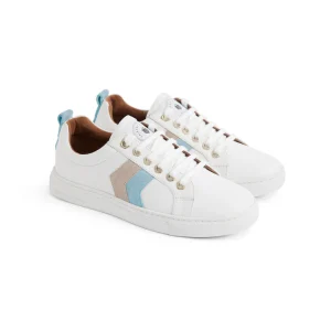 Fairfax & Favor Alexandra Trainers - Sky Blue & Stone
