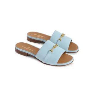 Fairfax & Favor Womens Heacham Sandals - Sky Blue