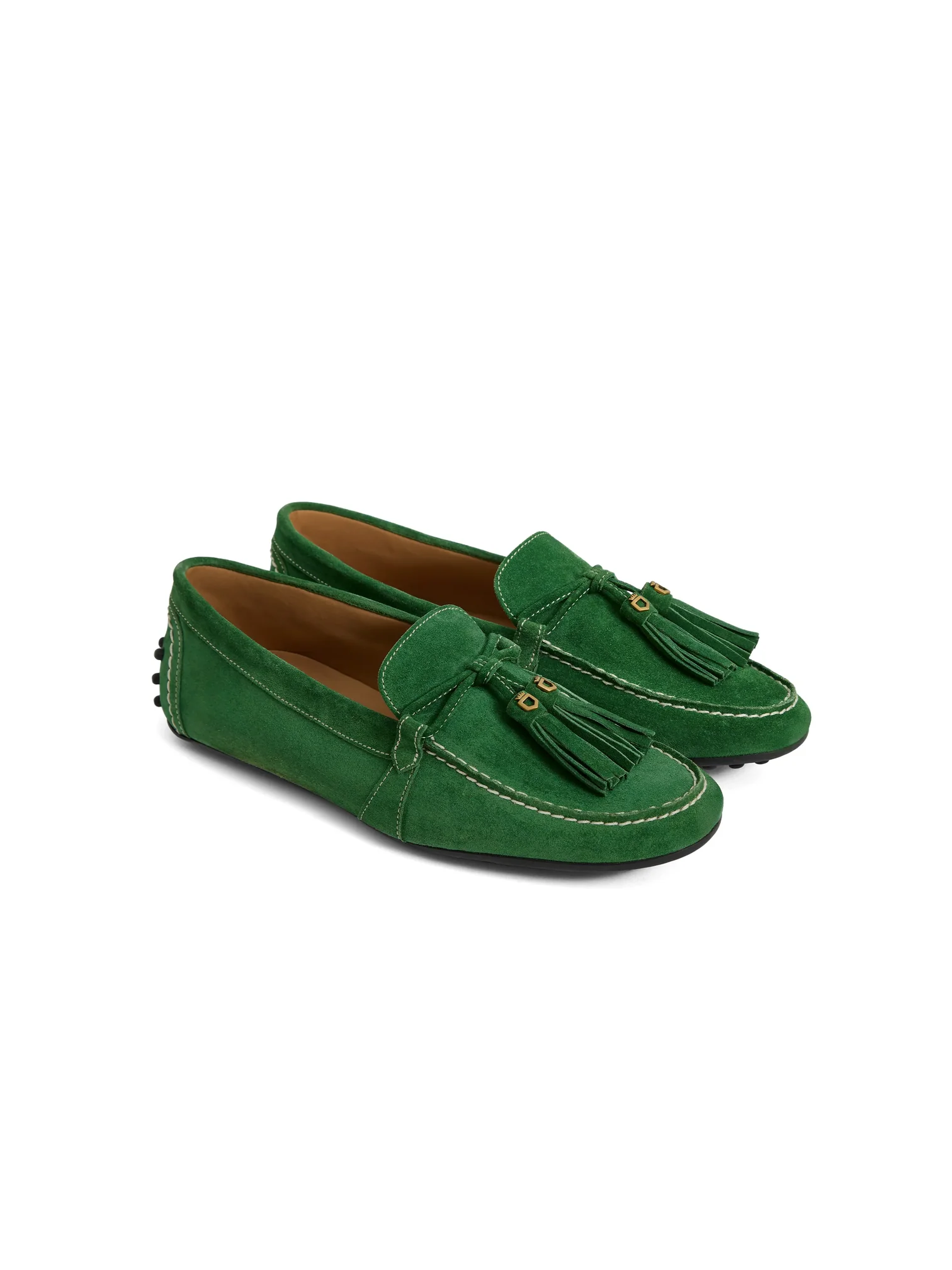 Fairfax & Favor Womens Rutland Driving Shoes - Clover Green