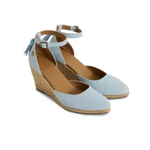 Fairfax & Favor Womens Monaco wedge - Sky Blue
