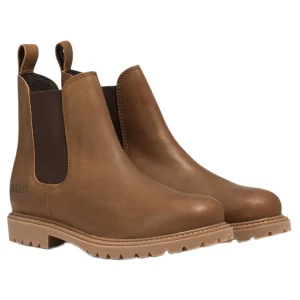 Aigle Eperon Leather Chelsea Boots - Brown Cider