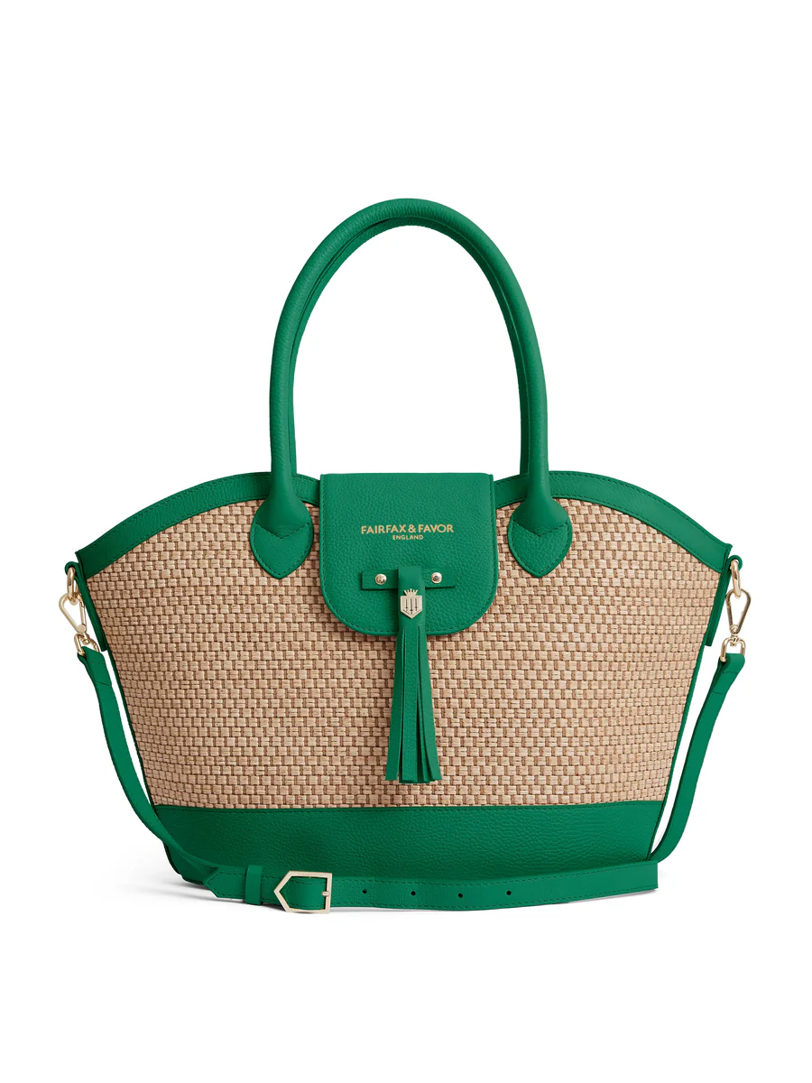 Fairfax & Favor Windsor Basket Bag - Clover