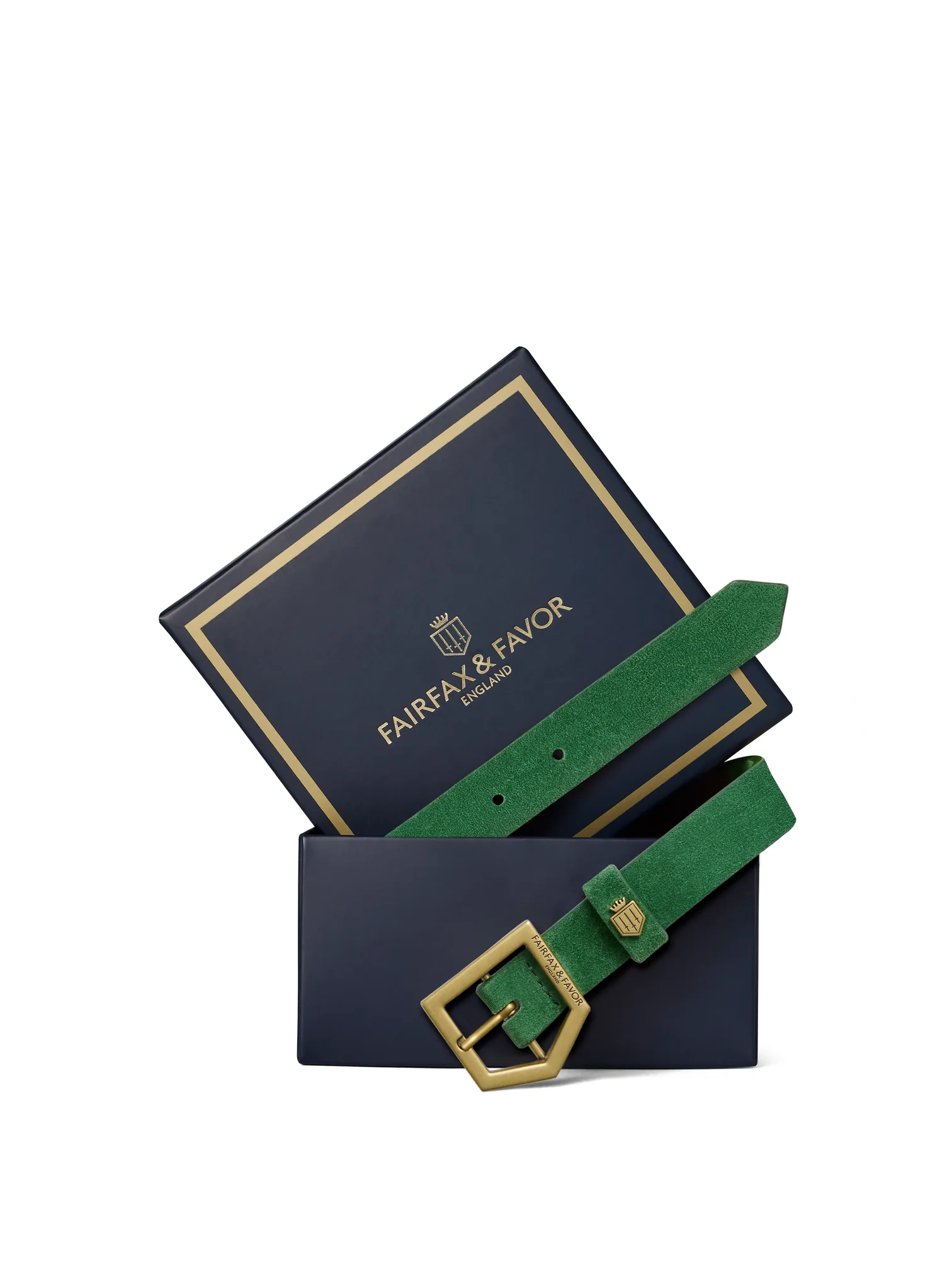 Fairfax & Favor Sennowe Belt - Clover Green