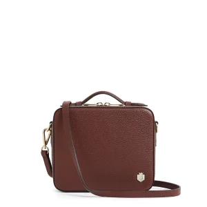 Fairfax & Favor Buckingham Leather Crossbody Bag - Burgundy
