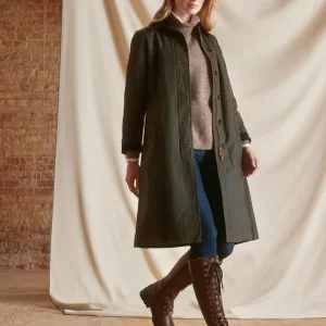 Fairfax & Favor Edith Dark khaki Waxed Coat