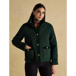 Joules Ladies Fleur Emerald Green Fleece Jacket