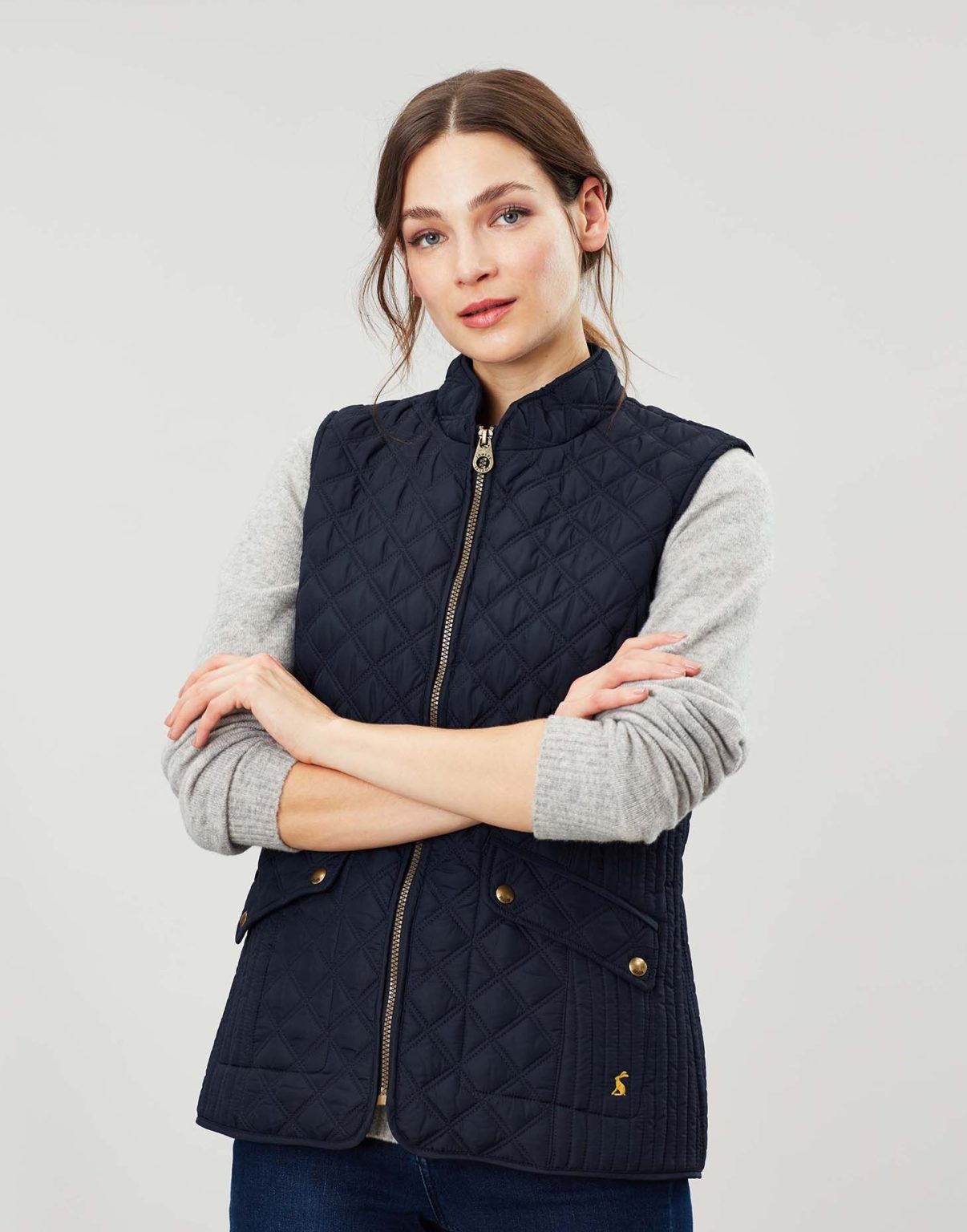 Joules Ladies Minx Quilted Gilet – Marine Navy | High Flyers