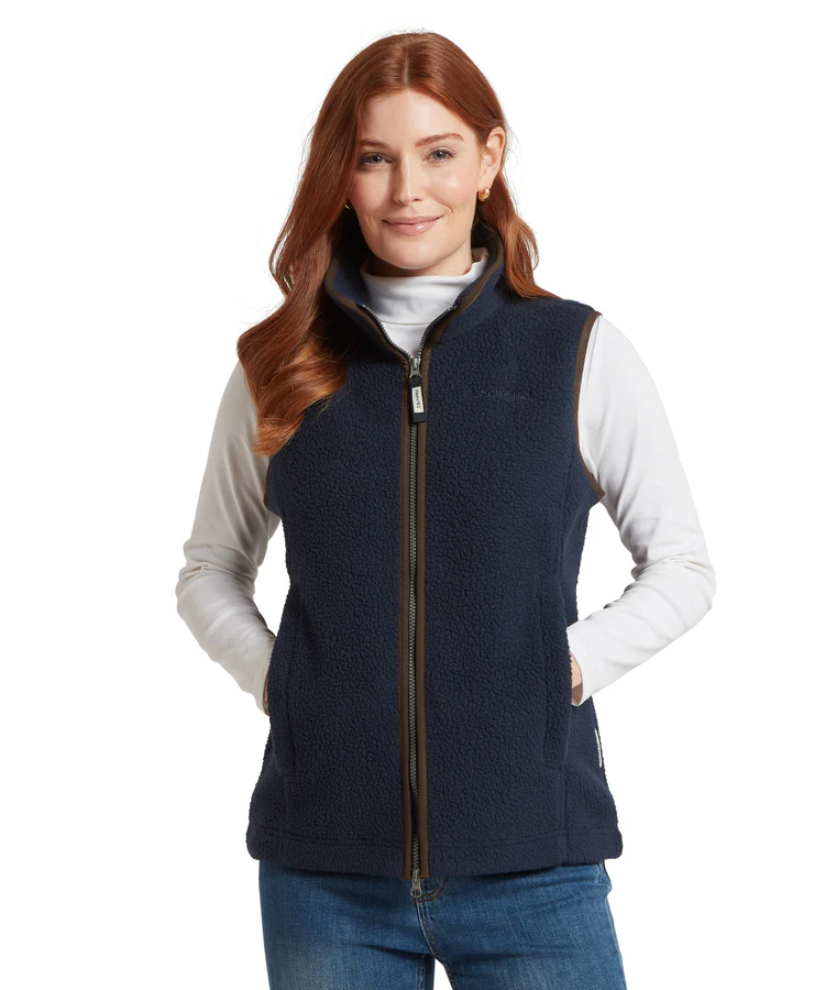 Schoffel Lyndon Retro Fleece Gilet - True Navy