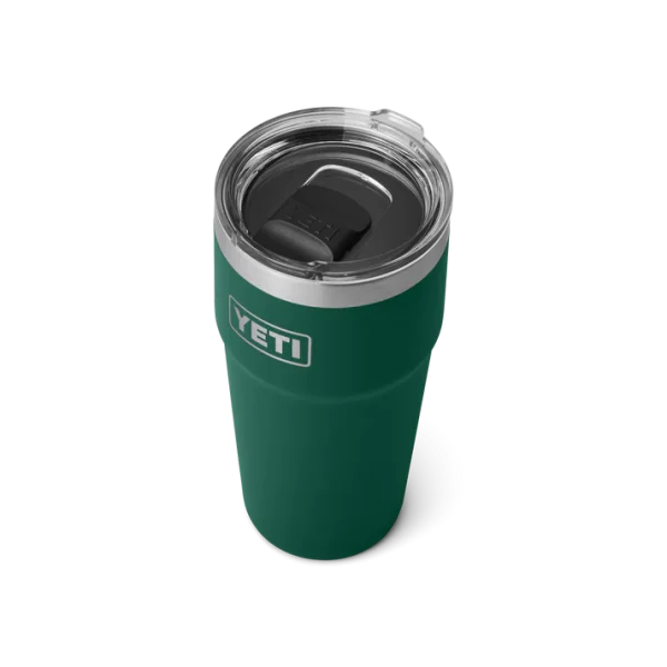 Yeti 20oz Rambler Stackable Cup with Magslider Lid - Black Forest Green