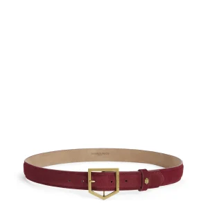 Fairfax & Favor Felbrigg Suede Belt - Ruby
