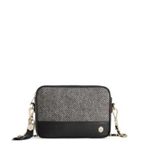 Fairfax & Favor Womens Finsbury Bag - Black Herringbone