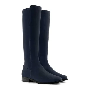 Fairfax & Favor Belgravia Flat Knee High Boots -Navy