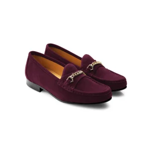 Fairfax and Favor Stockist Exclusive Apsley Loafers - Elderberry Suede