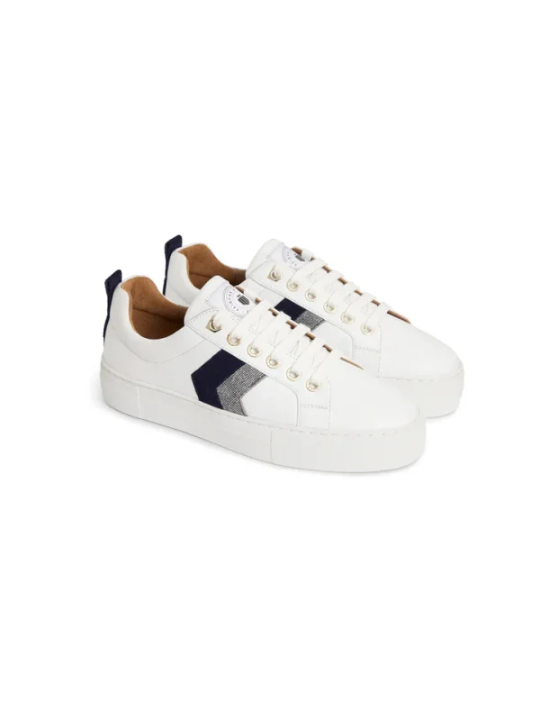Fairfax and Favor Alexandra Denim & Navy Platform Trainers
