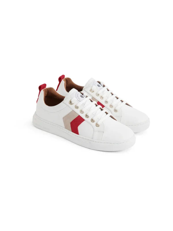Fairfax and Favor Alexandra Trainers Cherry & Stone