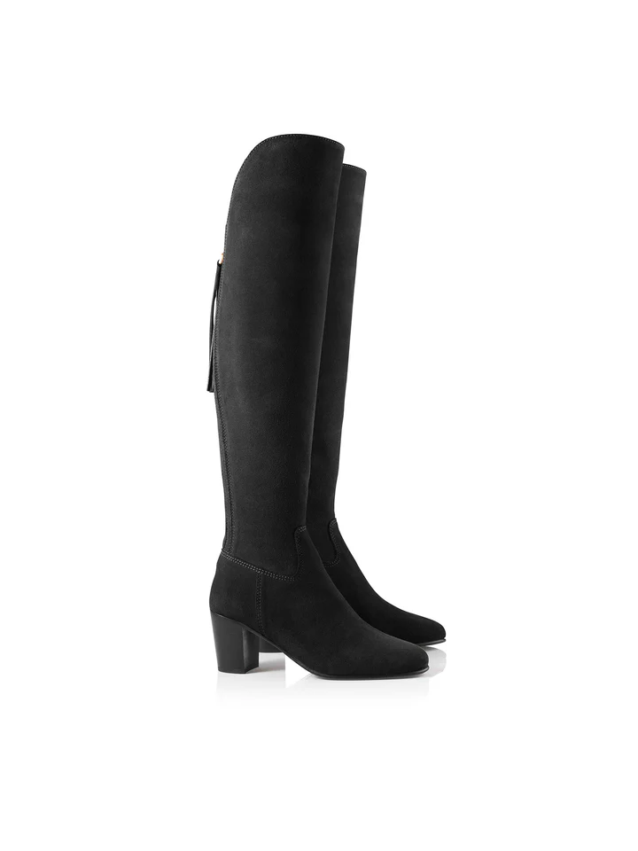 Fairfax & Favor Amira Heeled over the knee Boots - Black Regular Fit