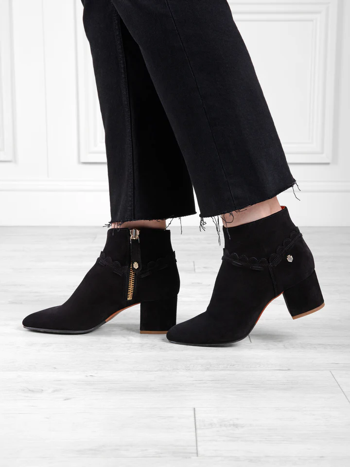Fairfax & Favor Bakewell Heeled Ankle Boots - Black