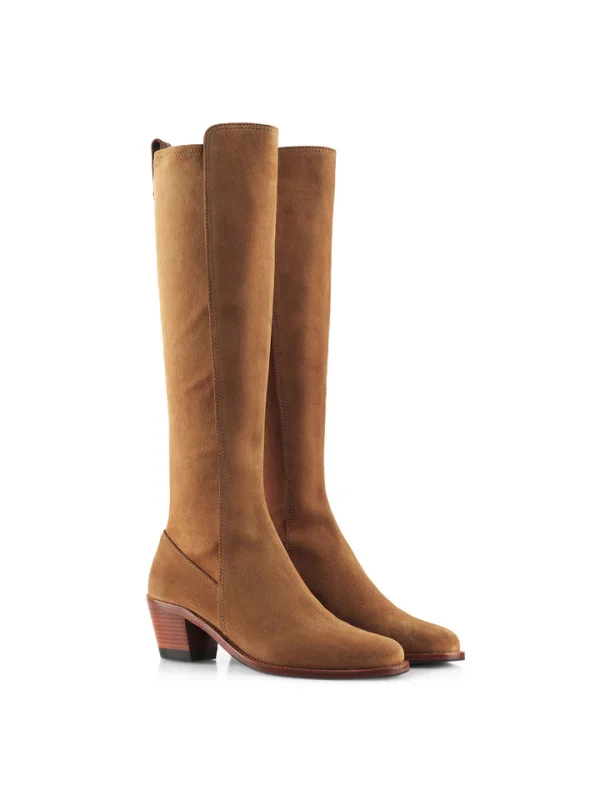 Fairfax & Favor Belgravia Heeled Boots Regular Fit - Tan