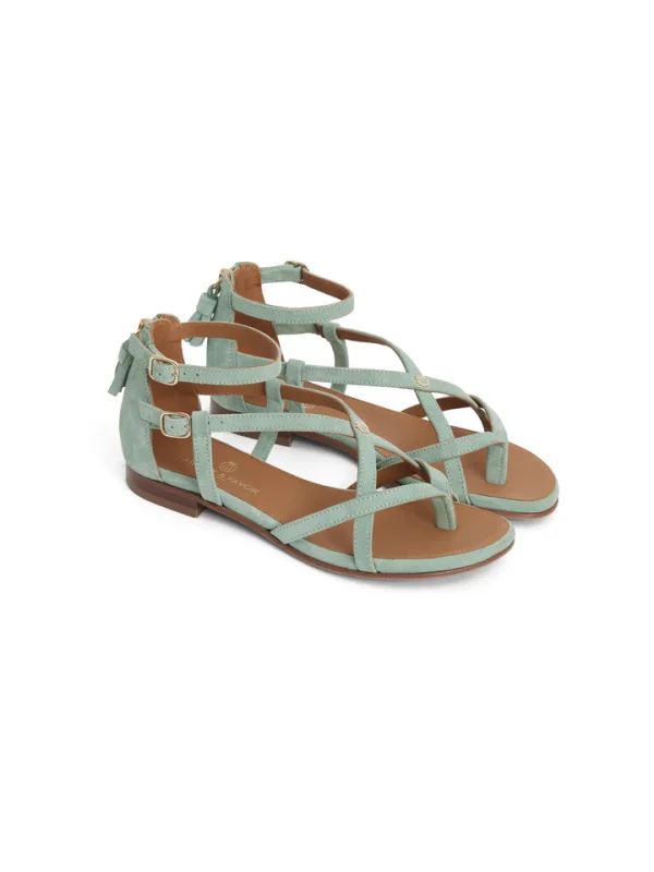 Fairfax and Favor Brancaster sandals - Mint