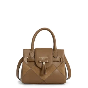 Fairfax and Favor Mini Windsor Harlequin Bag- Tan