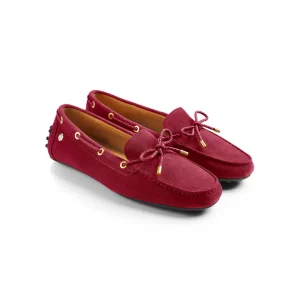 Fairfax and Favor Womens Henley Driving Shoes - Cherry