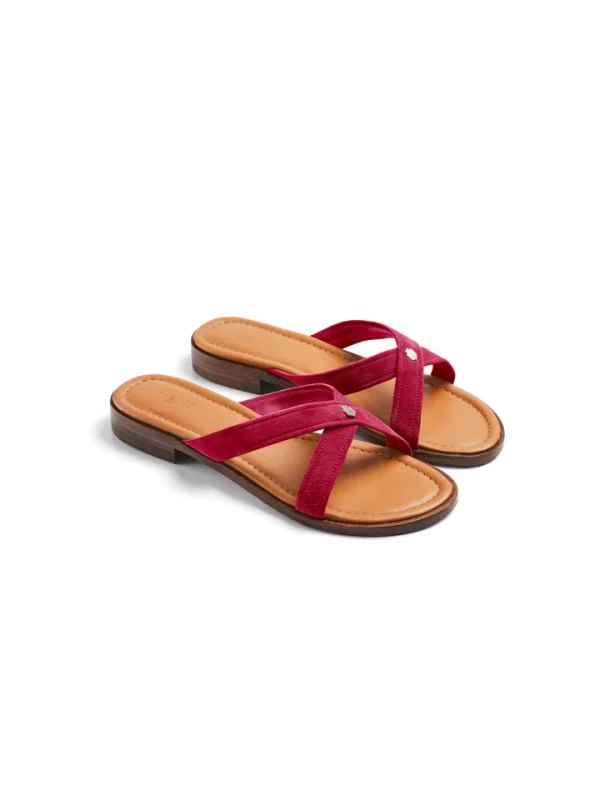 Fairfax and Favor Womens Holkham Sandals - Cherry