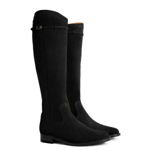 Fairfax & Favor Kimberley Flat Knee High Boot Black Regular Fit