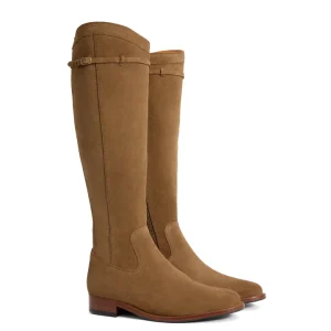 Fairfax & Favor Kimberley Flat Knee High Boot Tan Regular Fit
