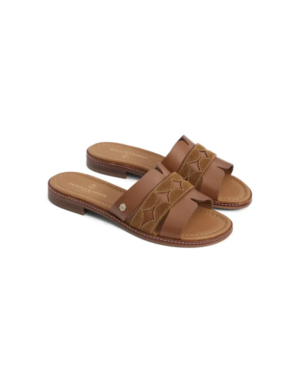 Fairfax and Favor Ohio Tan Mules