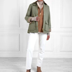 Fairfax & Favor Olivia Waxed Jacket - Pistachio