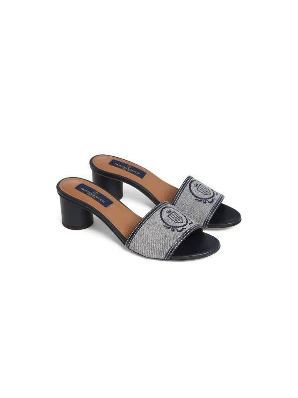 Fairfax and Favor Richmond Suede Mule - Denim