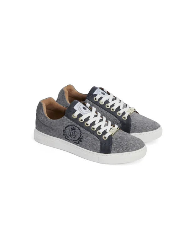 Fairfax and Favor Richmond Suede Trainers - Denim