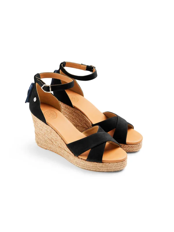 FairFax and Favor Valencia Wedges - Black