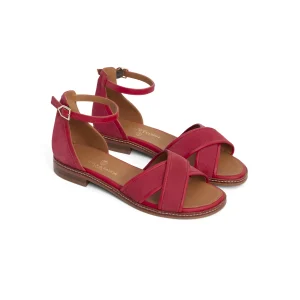 Fairfax and Favor Valencia Sandal cherry