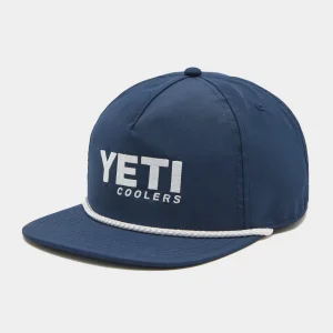 Yeti Unisex Coolers Mid Pro Flat Brim Rope Cap - Navy