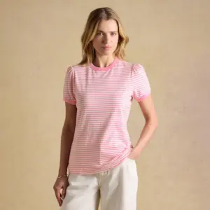 Joules Ladies Erin T-shirt - Pink Stripe