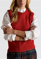 Joules Holly Red Knitted Crew Neck Vest