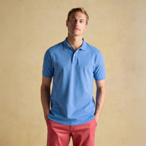 Joules Mens Woody Blue Cotton Pique Polo Shirt