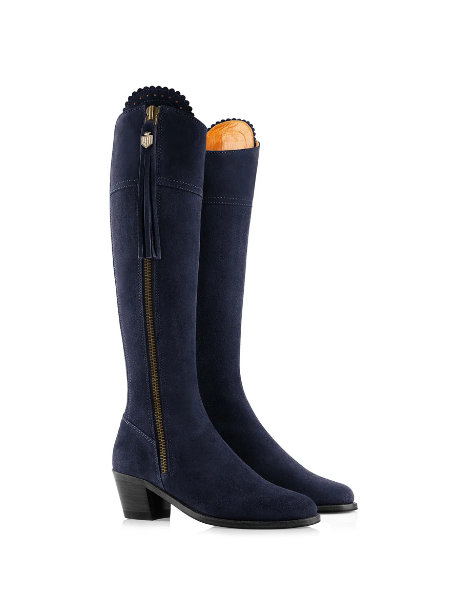 Fairfax & Favor Regina Heeled Narrow Fit - Navy