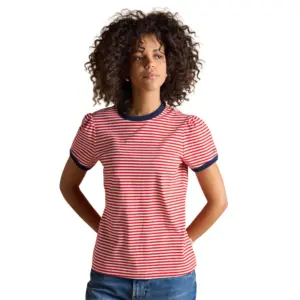 Joules Ladies Erin T-shirt - Red Stripe