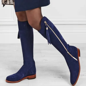 Fairfax & Favor Womens Regina Suede Boots Regular Fit - Ink