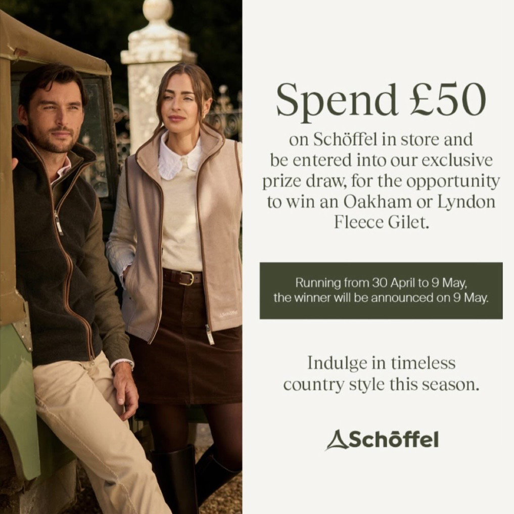 Spend £50 on Schöffel in store and enter our proze draw.